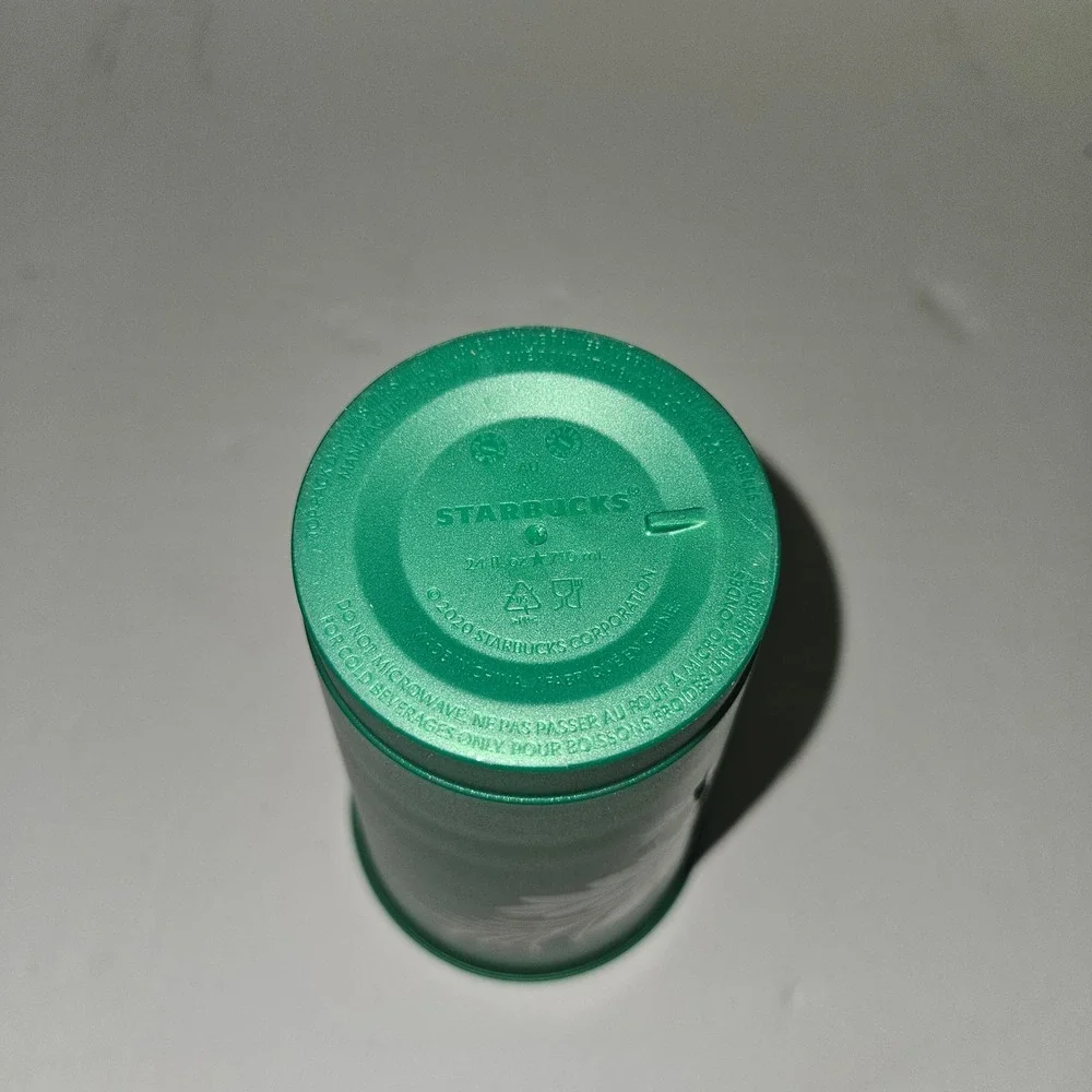 Starbucks Reusable Cold Cup 24oz Venti Holiday Botanical Holly Green 2020